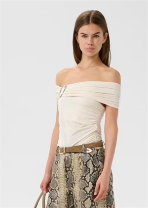 Laily offshoulder top Egret Gestuz 